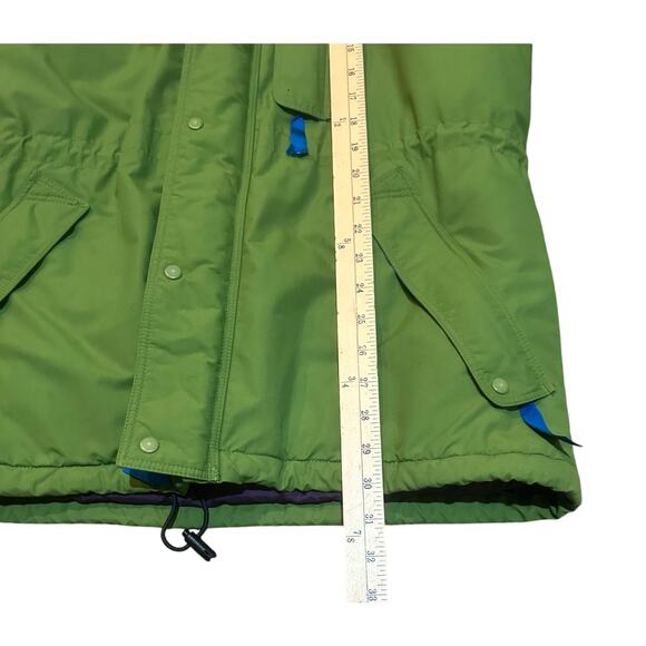 VTG Patagonia Mens Green Purple Full Zip Insulated Parka Sz M No Hood Distressed - Picture 12 of 12